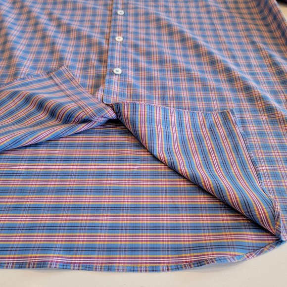 BUGATCHI Classic Fit Men's Long Sleeve Plaid Button Down Multi Color Size Large - Picture 5 of 13